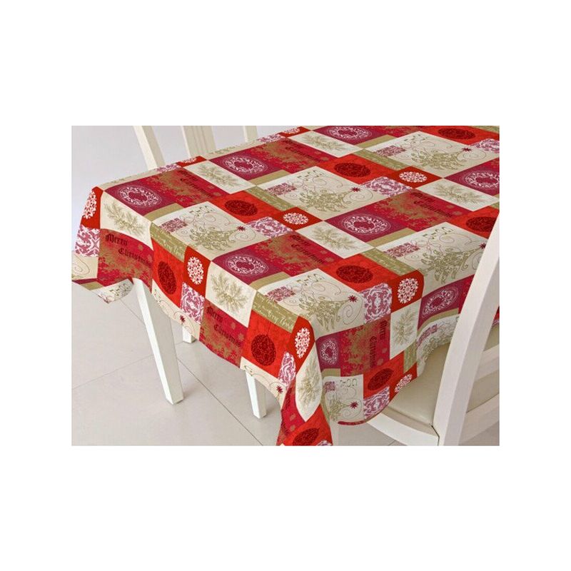 

Mantel Huletec Navidad MERRY CHRISTMAS PVC 140x200cms