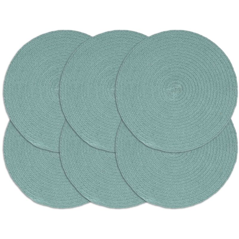 

Mantel Individual 38 cm 6 Unidades Algodón Verde - Verde - Vidaxl