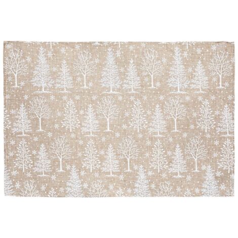 Mantel individual abeto 45x30cm poliéster - Atmosphera créateur d'intérieur
