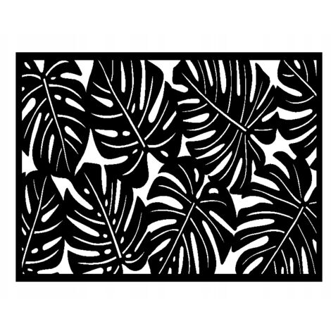 Mantel individual Black Monstera AŻUR para la mesa