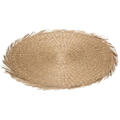 Mantel individual Cuba natural D38cm beige - Atmosphera créateur d'intérieur