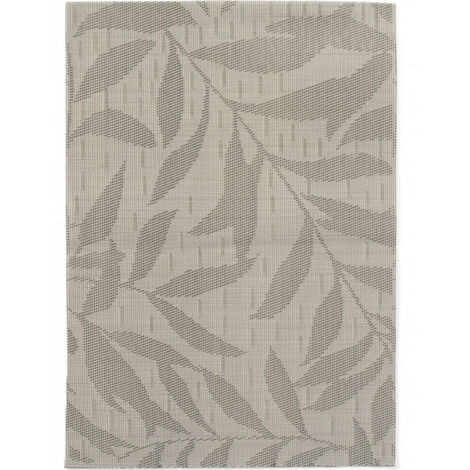 Mantel individual de mesa con soporte hojas 45x30cm gris - SET 6 uds.