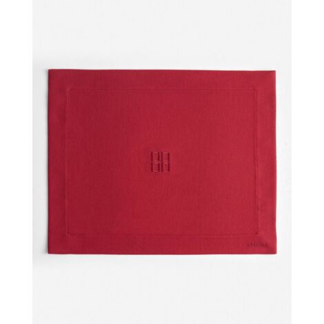 Mantel individual rojo Solenne
