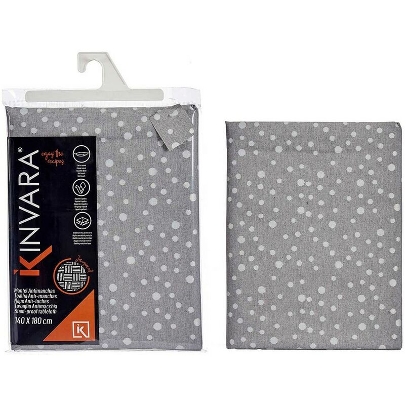 

Mantel Jacquard Lunares Gris (140 x 180 cm)