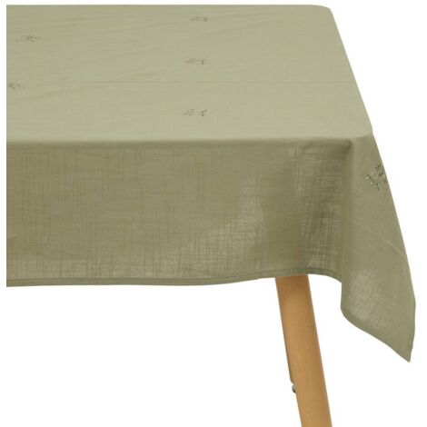 Mantel Joy 150x250cm verde caqui - Atmosphera créateur d'intérieur