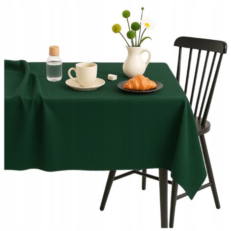 Mantel liso para mesa rectangular de 140x220 cm, mantel mate grande universal.