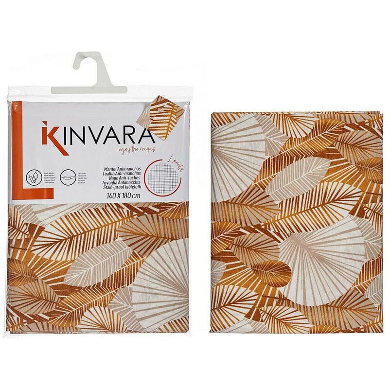 

Mantel Loneta Hojas Marrón Dorado (140 x 180 cm)