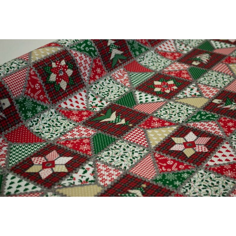 

Mantel Navideño de Tela Resinada Patch Christmas 140x250cms