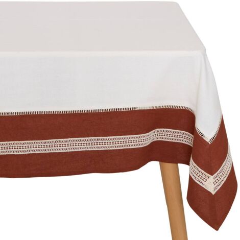 Mantel Nuba 150x250cm blanco - Atmosphera créateur d'intérieur