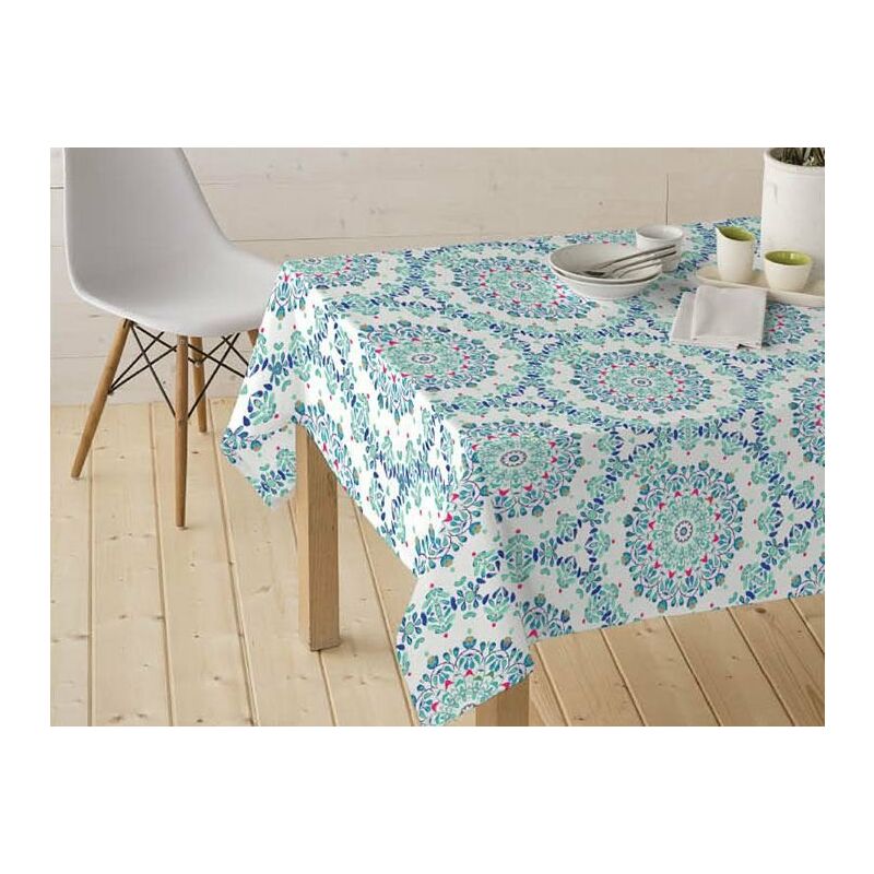 

Mantel Resinado Estampado Digital HABIB AZUL 140x300