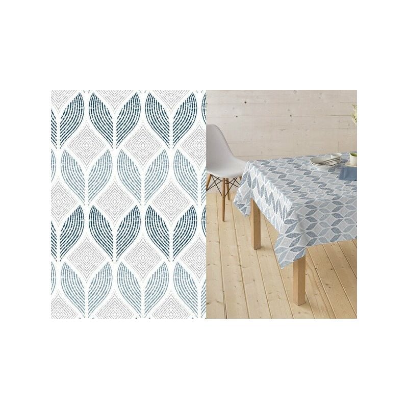 

Mantel Resinado Estampado Matilde Azul 140x140 - Hulehule
