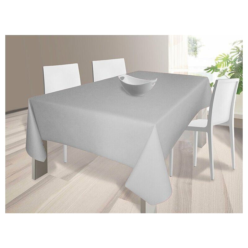 

Mantel Tela Resinada Antimanchas Gris Claro 140X100