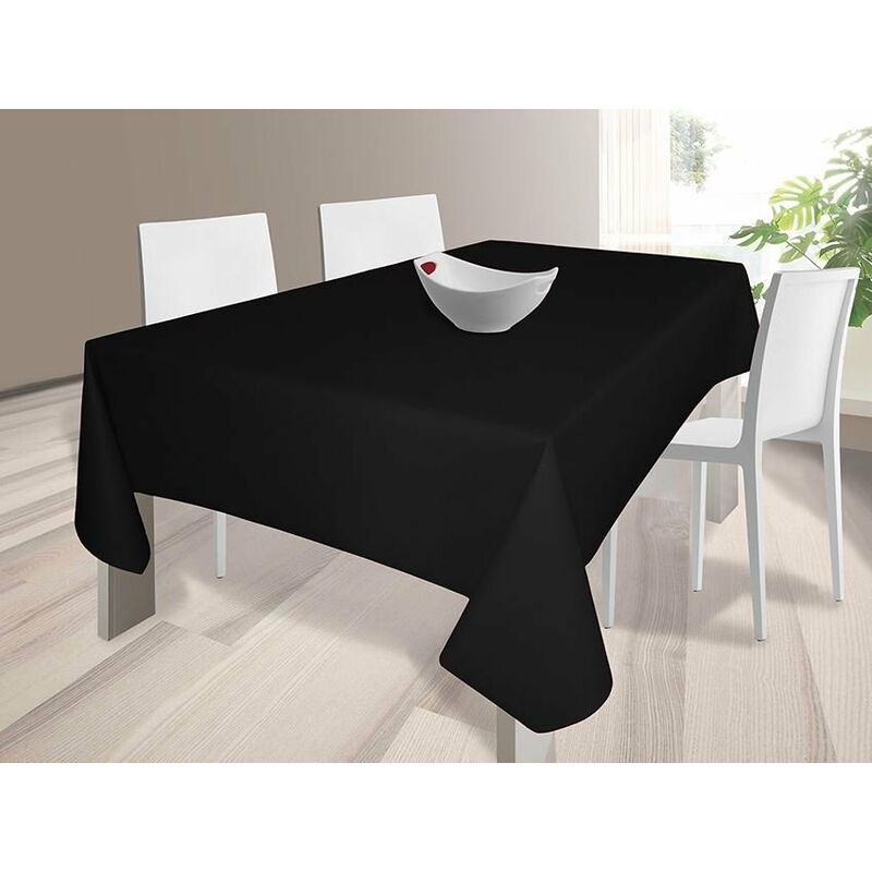 

Mantel Tela Resinada Antimanchas Negro 140x200