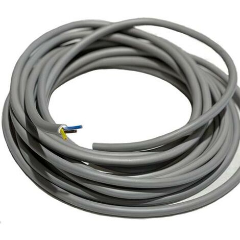 Mantelleitung Elektrokabel Stromkabel NYM-J 3 x 1,5 - 10m grau Kabel