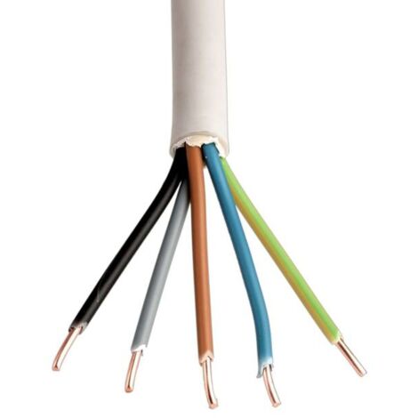 Mantelleitung PVC grau NYM-J 5 x 2,5 Eca 100 Meter