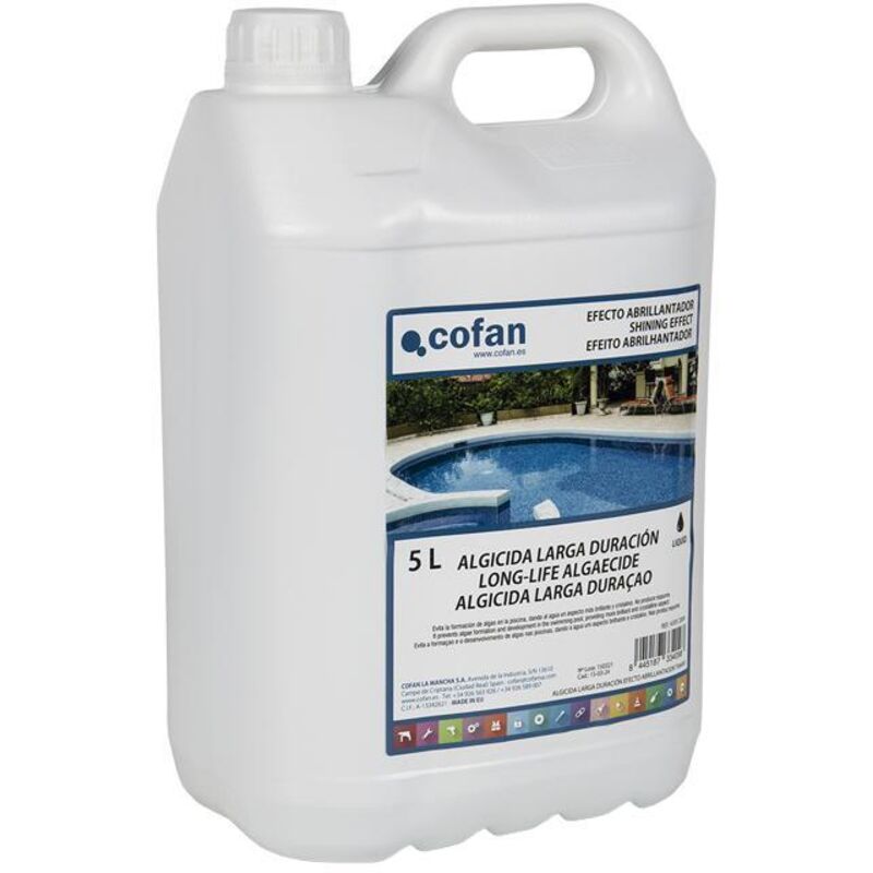Algicida Larga Duracion Efecto Abrillantador 5 L - Cofan