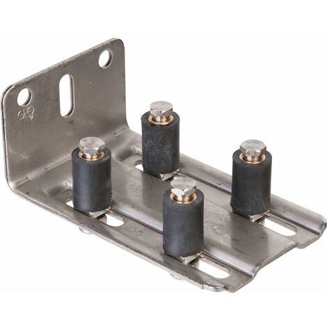 Mantion – Guide double réglable pour volets – Olives en laiton et visserie inox 304 – Profils compatibles 25x18mm, 25x17mm, 30x30mm - 1128D