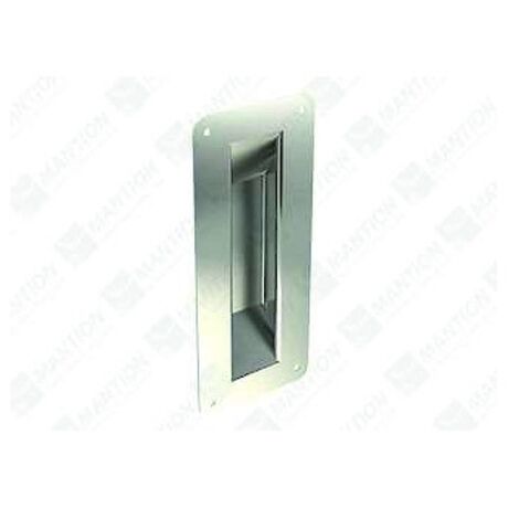 Mantion – Poignée cuvette tôle emboutie 1290 – Acier zingué – H.200 mm – Larg.90 mm – Pour portes et portails