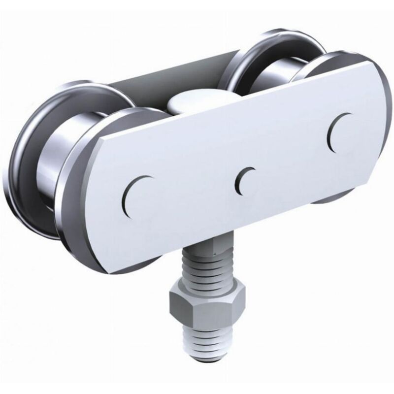 Monture Pivotante Reglable En Hauteur - Galets Acier - Vis M10 - 3530