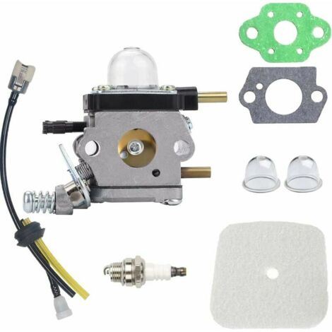 Mantis Tiller Parts carburateur C1U-K54A avec kit de repower de Filtre à Air pour Mantis 2 Temps 7222 7222E 7222M 7225 7230 7234 7240 7920 7924,DEBUNS