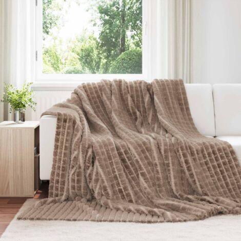 Mantitas de Sofá 6 pcs Camel 270 x 240 cm Lana