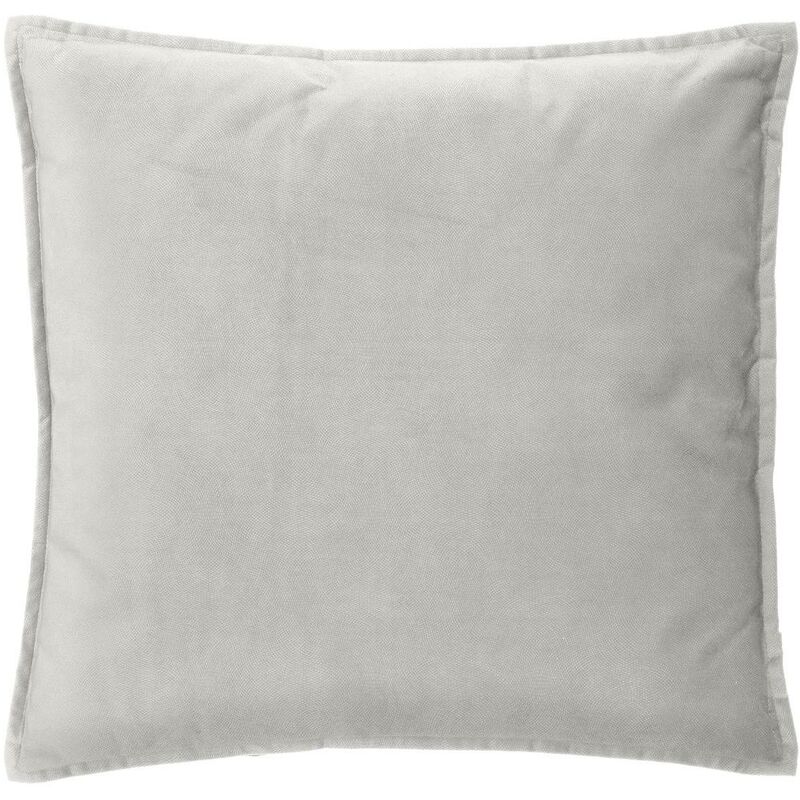 Cuscino lilou in cotone bianco avorio 55x55cm Atmosphera Créateur D'intérieur