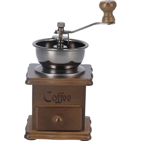 Manual Coffee Grinder Portable Retro Classic Fine Polished Pull Out Coffee Bean Grinder