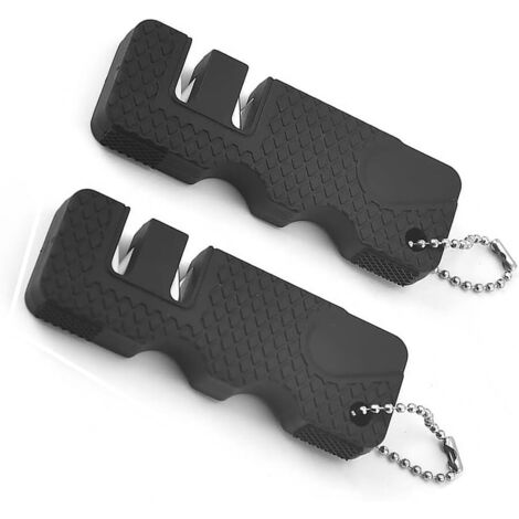 Manual Knife Sharpeners, 2 PCS Knife Sharpener, Hand Knife Sharpener, Professional Knife Sharpener for Coarse Sharpening