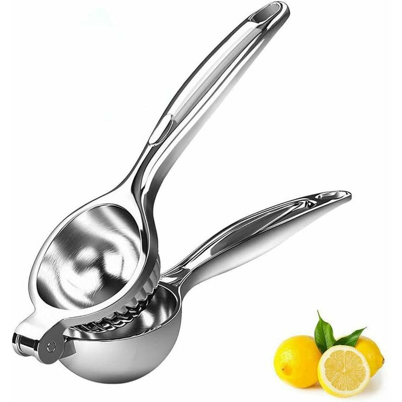 Hoopzi - Manual Lemon Squeezer Lemon Juicer Manual Orange Lemon Juice Juicer Stainless Steel Superior Quality Heavy Duty Metal Juicer Bowl (Bowl