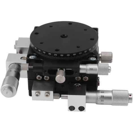 Manual Linear Positioning Stage XYR 3 Axes Micrometer Adjustable Bearing Tuning Platform Sliding Table