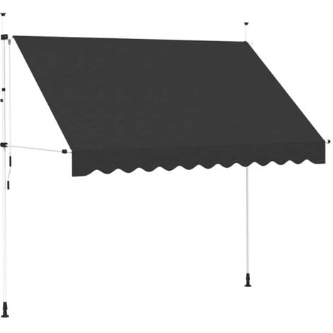 Manual Retractable Awning 300 cm Anthracite vidaXL