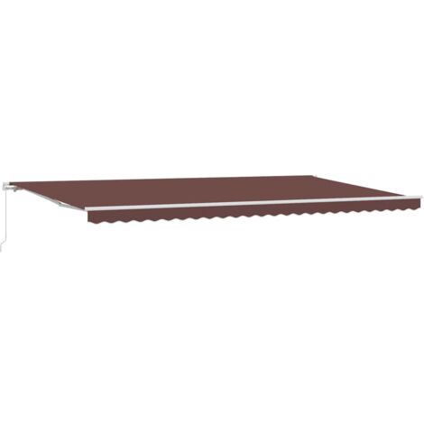 Manual Retractable Awning Brown 600x300 cm vidaXL