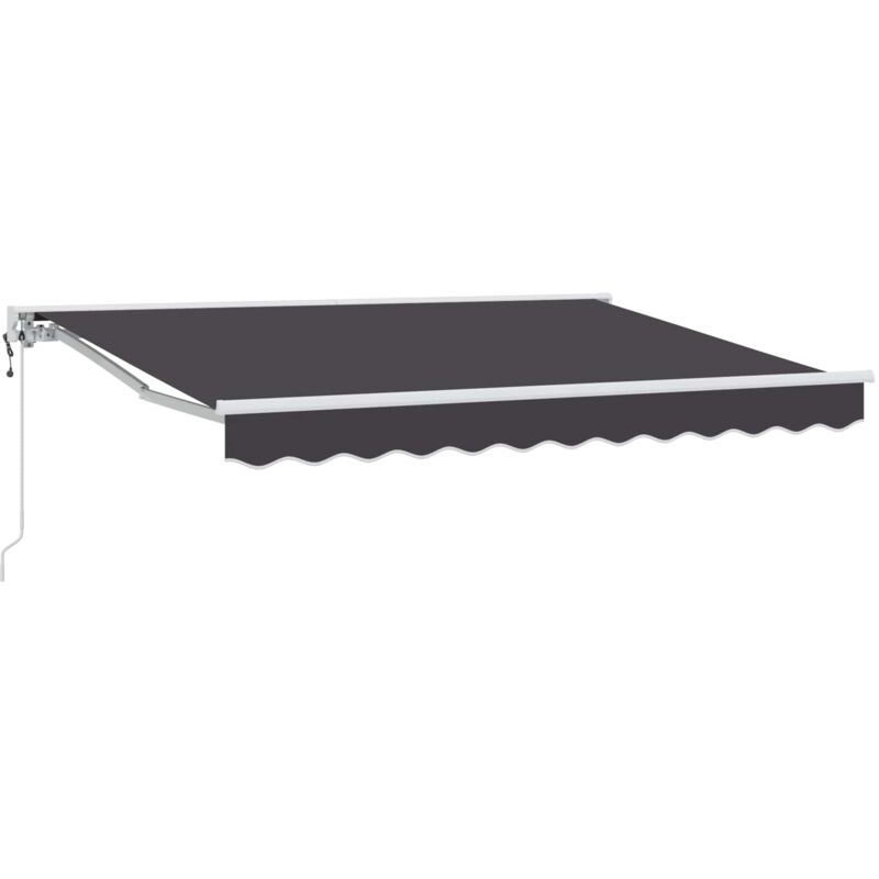 Electric Retractable Awning Anthracite 3.5 X 2.5 M Vidaxl