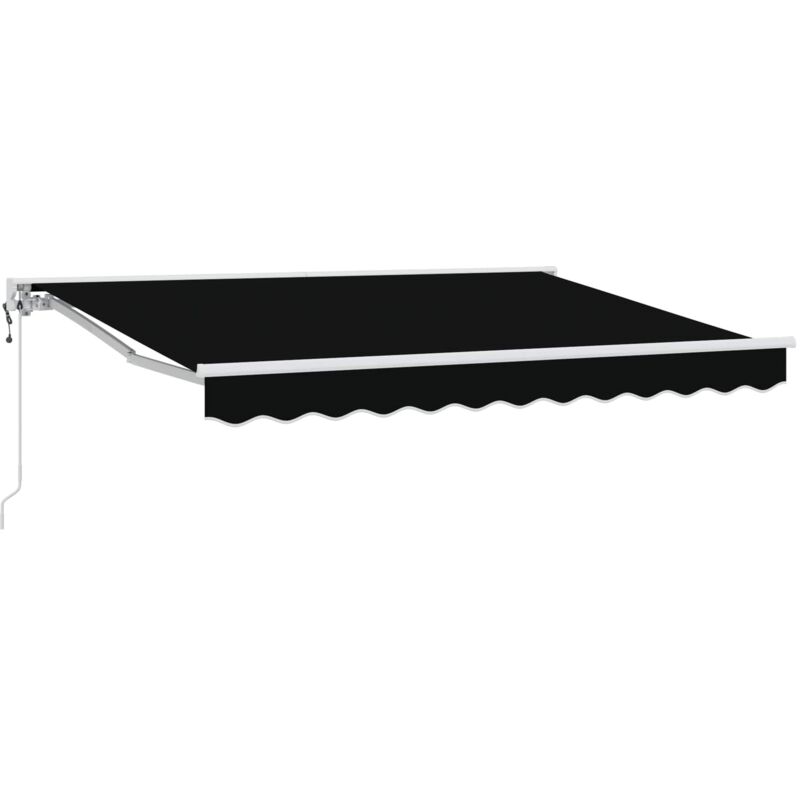 Electric Retractable Awning Black 3.5 X 2.5 M Vidaxl