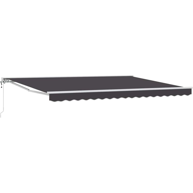 Electric Retractable Awning Anthracite 5 X 3.5 M Vidaxl