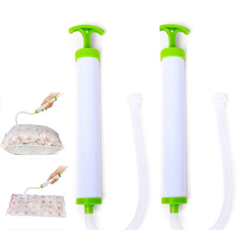 Manual Vacuum Storage Bag Pump 2 Packs Manual Vacuum Pump The Compressible Bags Manual Air Pump For Clothes Blankets Duvets Bedding Pillows