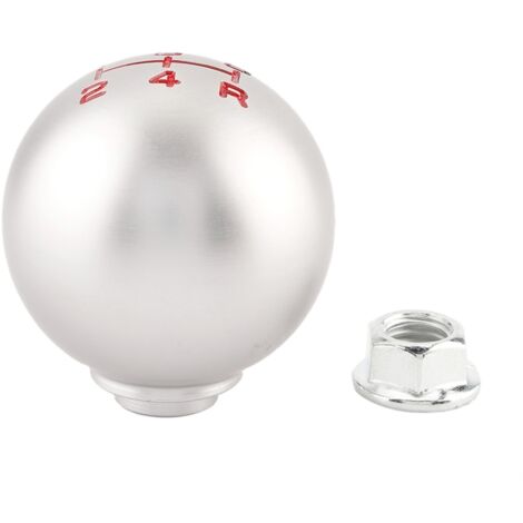 Manuale per auto Leva del cambio in alluminio Pomello del cambio a sfera Testa della leva del cambio 5 velocità