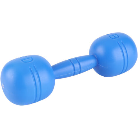 Manubri in plastica sicuri e divertenti per bambini, per esercizi e fitness all'asilo (blu).