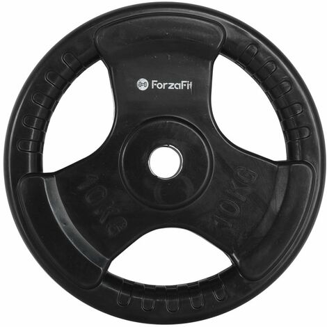 Manubrio ForzaFit in gomma - foro 30 mm - 10 kg