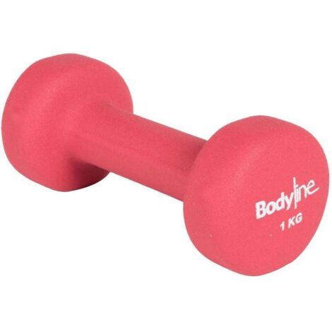 Manubrio in ghisa e neoprene antiscivolo e antiurto 1kg - home fitness