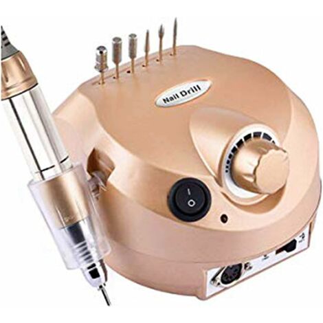 Manucure éléctriqu Ponceuse Pour Ongles Limes a Ongles Ponceuse électrique avec 6 embouts ponçage pour Salon