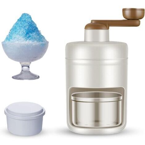 Manuel Broyeur à Glace - Broyeur Rotatif - Cocktails Slush Machine Ice Cube Crusher - avec bacs à glaçons - pour Bar Cuisine Accessoires de Boisson glacée