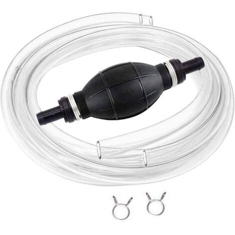 Manuel Pompe De Transfert De Carburant Avec 2M Siphon Tuyau  Portable De Pompe à Main à Débit élevé à Siphon Pour Essence De Gaz Essence Diesel Huile Liquide Réservoir De Poissons