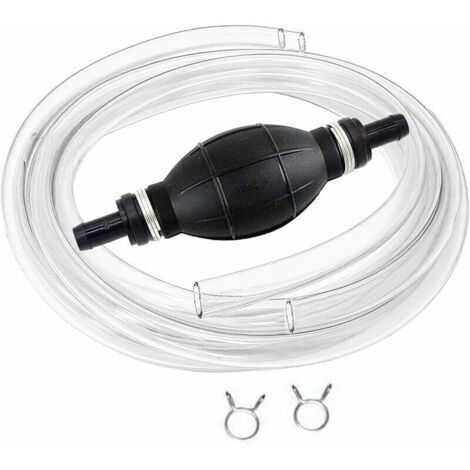 Manuel Pompe De Transfert De Carburant Avec 2M Siphon Tuyau  Portable De Pompe à Main à Débit élevé à Siphon Pour Essence De Gaz Essence Diesel Huile Liquide Réservoir De Poissons