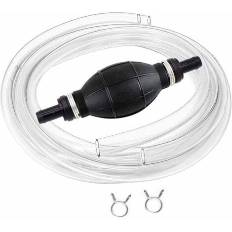 Manuel Pompe De Transfert De Carburant Avec 2M Siphon Tuyau Portable De Pompe Main Dbit lev Siphon Pour Essence De Gaz Essence Diesel Huile Liquide Rservoir De Poissons