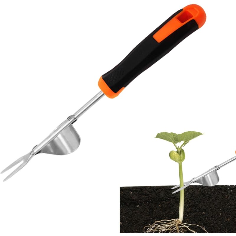 Manuel,Jardinage Besherbeur Manuel, Outil de désherbage Manuel,avec Manche,Désherbage Rapide,pour Cour Pelouse éliminer Herbes