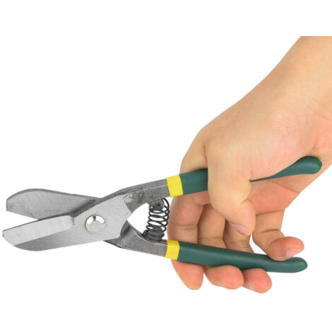 Manuelle Blechschere aus Stahl, deutscher Bauart, zum Schneiden von Metall (20 cm)