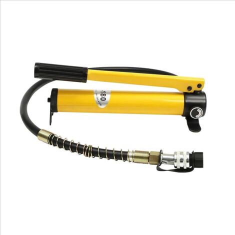 Manuelle Hydraulikpumpe, Handpumpen-Schlauchanschluss, Hochdruck 2,0 cm³, 1 m Schlauch, 300 cm³ Ölspeicherkapazität, Hochdruck 60 kg/cm² 10 t/20 t