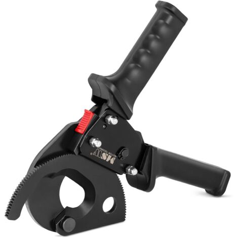 Manuelle Kabelschere Ratsche Schneidewerkzeuge Kabelschneider Alu 500 mm² - Schwarz