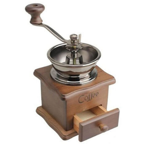 Manuelle Kaffeem��hle, Kaffeebohne Handm��hle HandKaffeem��hle, Vintage Design, tragbar Handkurbel Kaffeemaschine, Mini Kaffeem��hle Home Office Dekoration